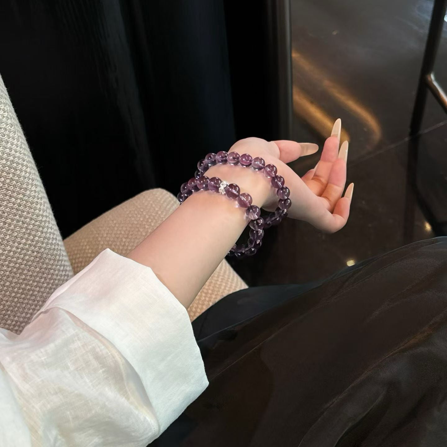 Good luck amethyst bracelet
