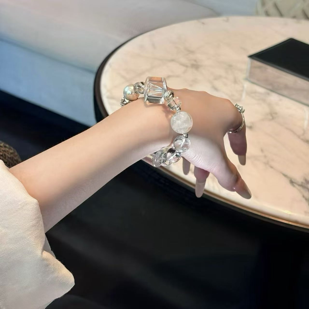 Jewelry-like White Bracelet