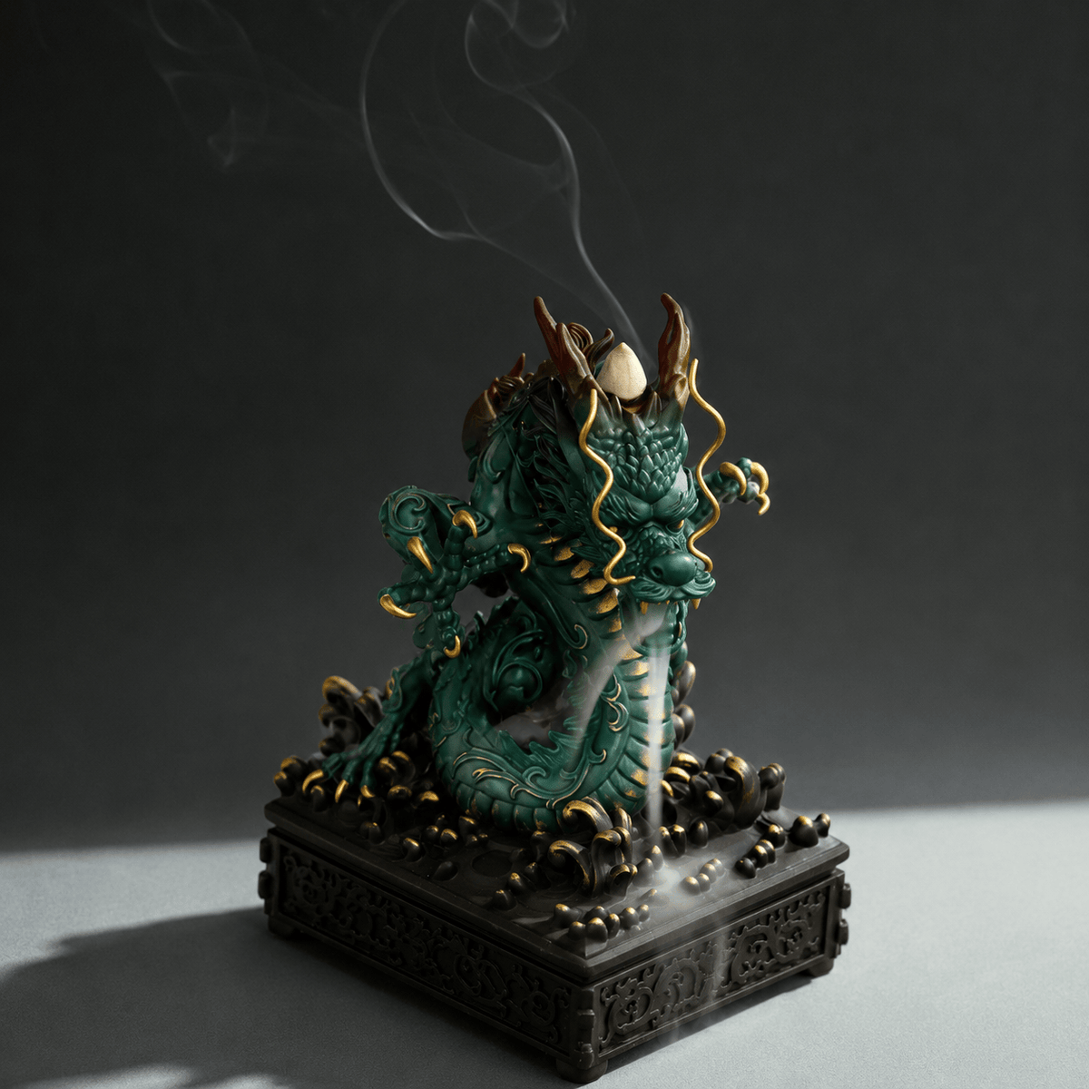 昇龍香炉 明代宮廷香道伝承者作