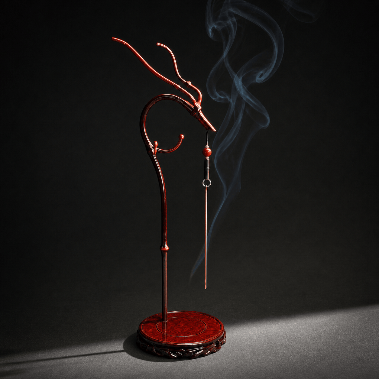 Handmade Bamboo Dragon Head Incense Holder