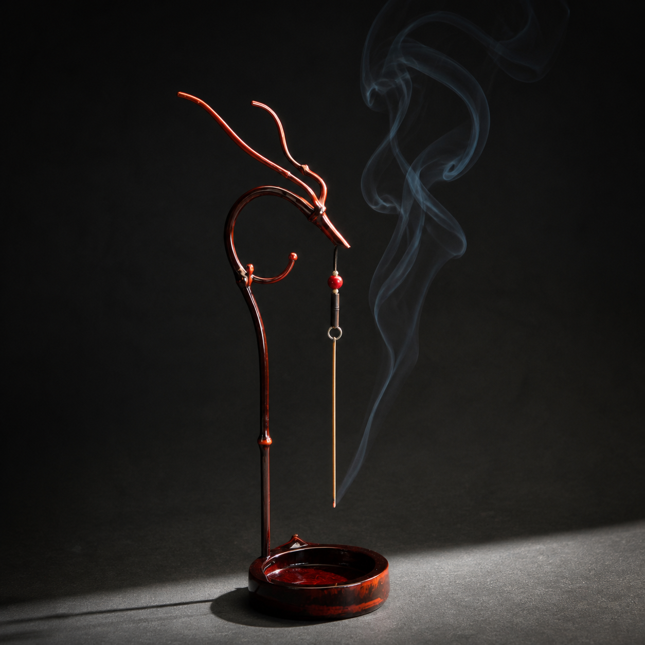 Handmade Bamboo Dragon Head Incense Holder