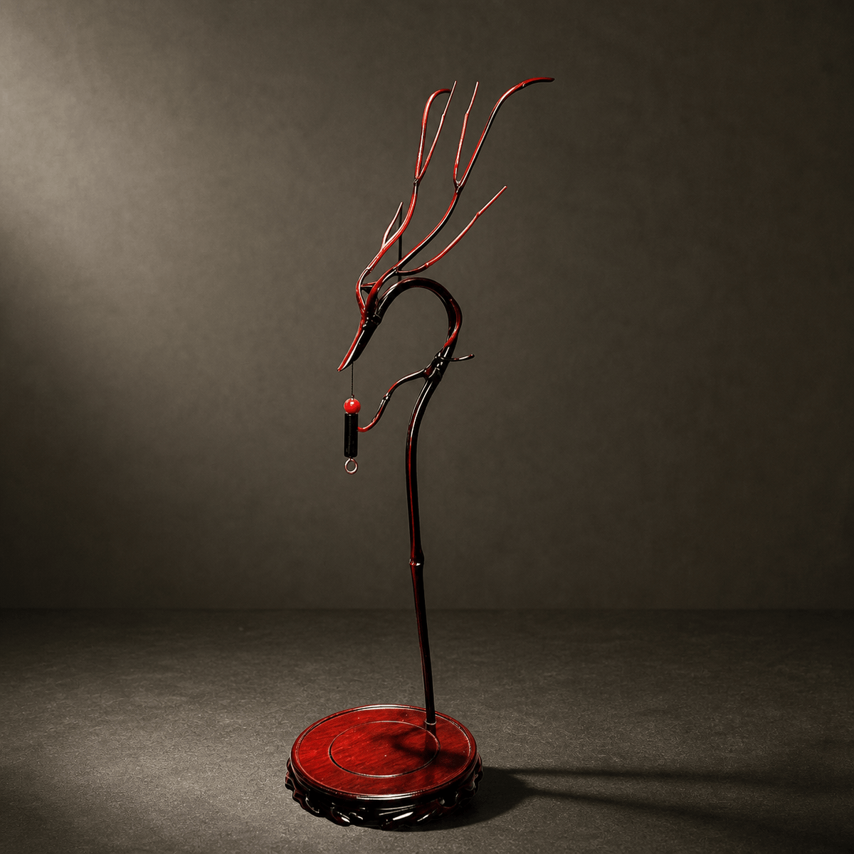 Handmade Bamboo Dragon Head Incense Holder