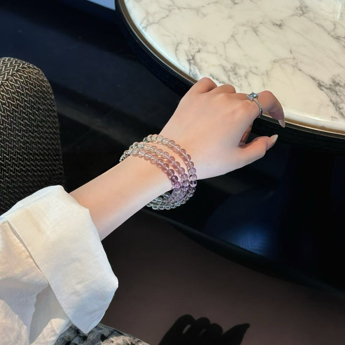 Iris Gold Luck Triple Bracelet