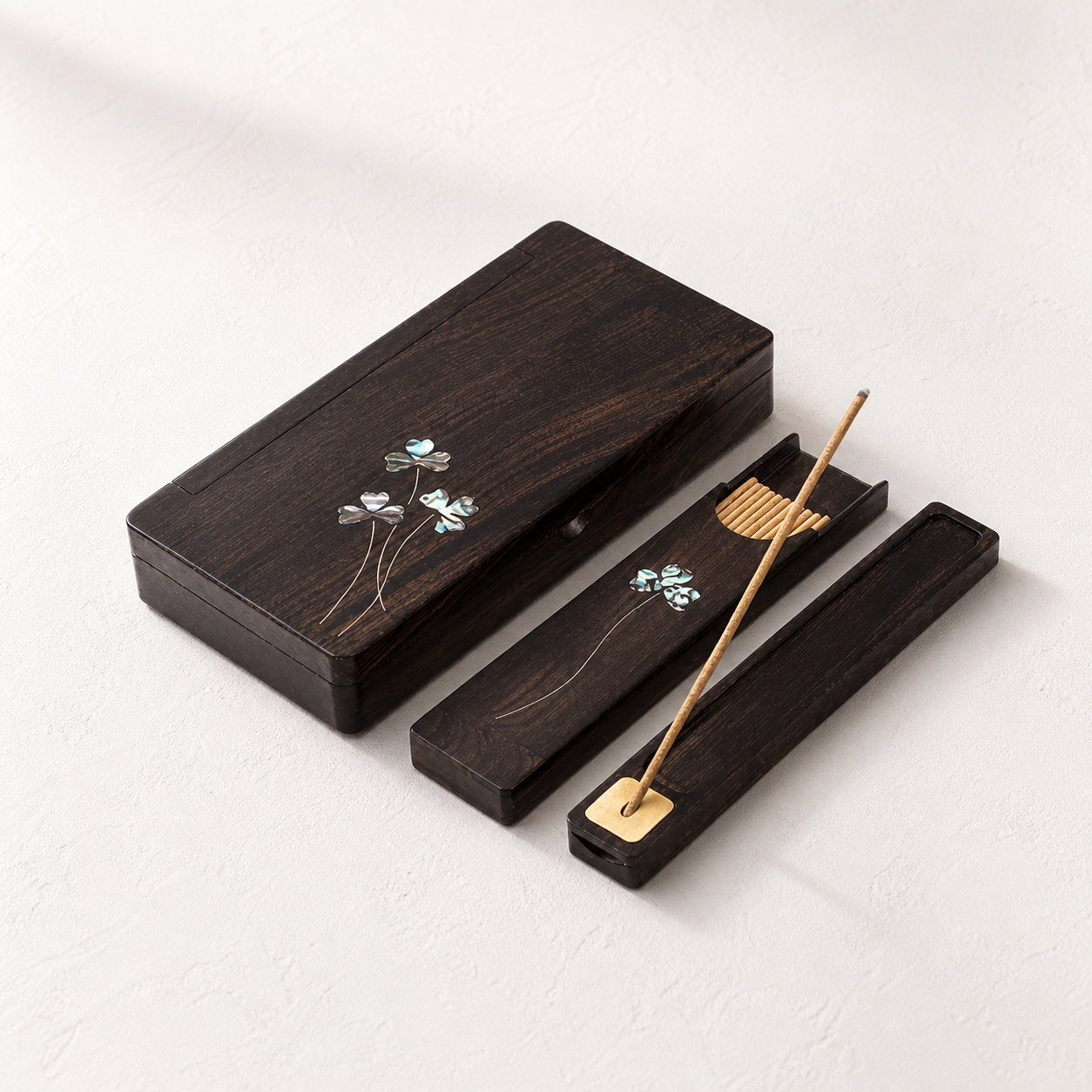 Handmade Ebony Incense Box