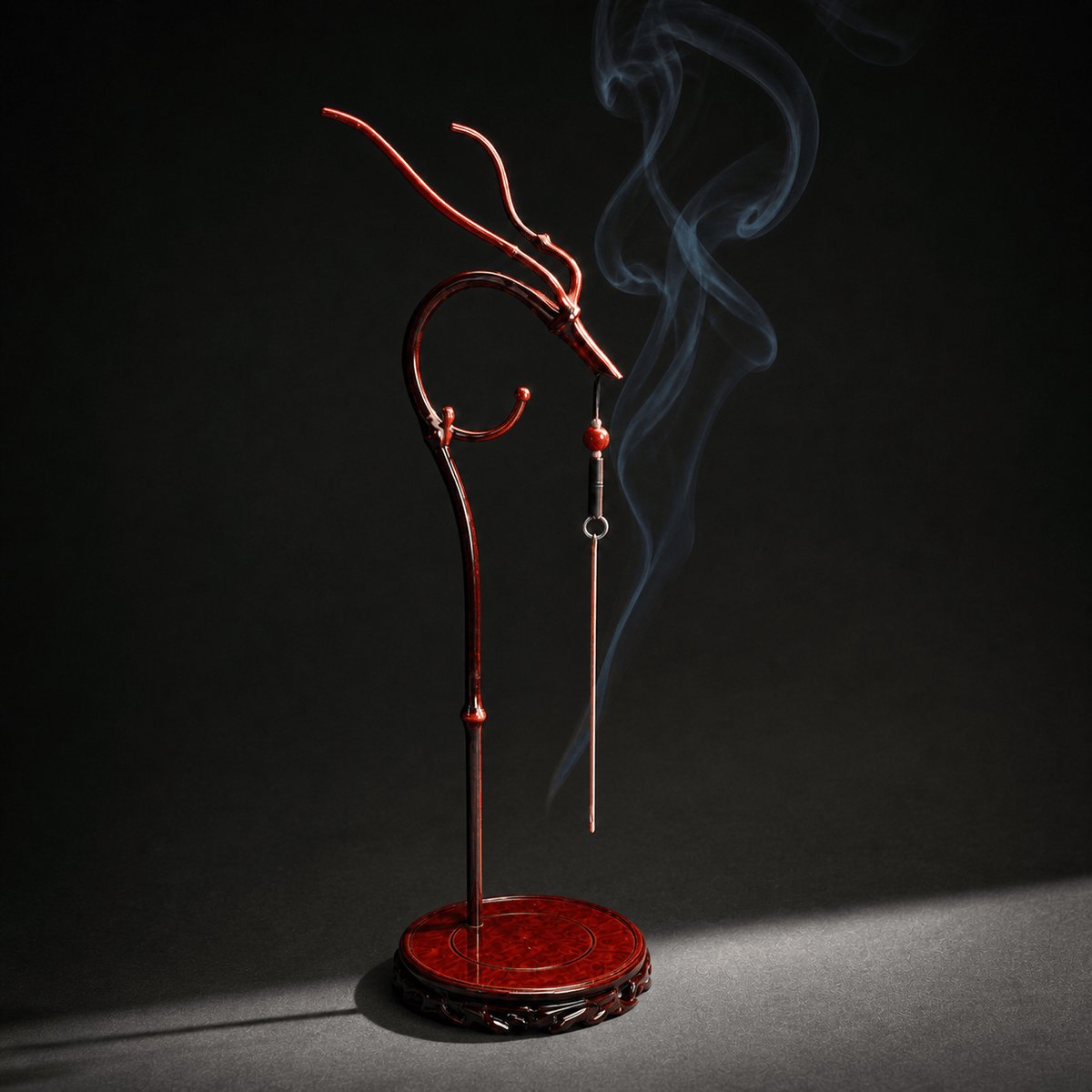 Handmade Bamboo Dragon Head Incense Holder